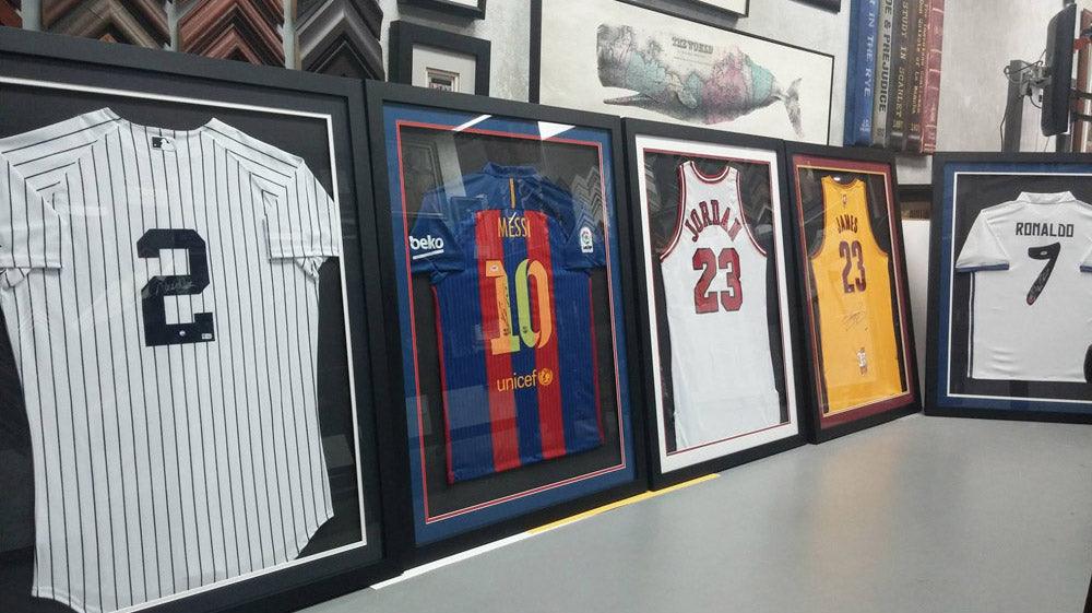 Football shop signed jerseys