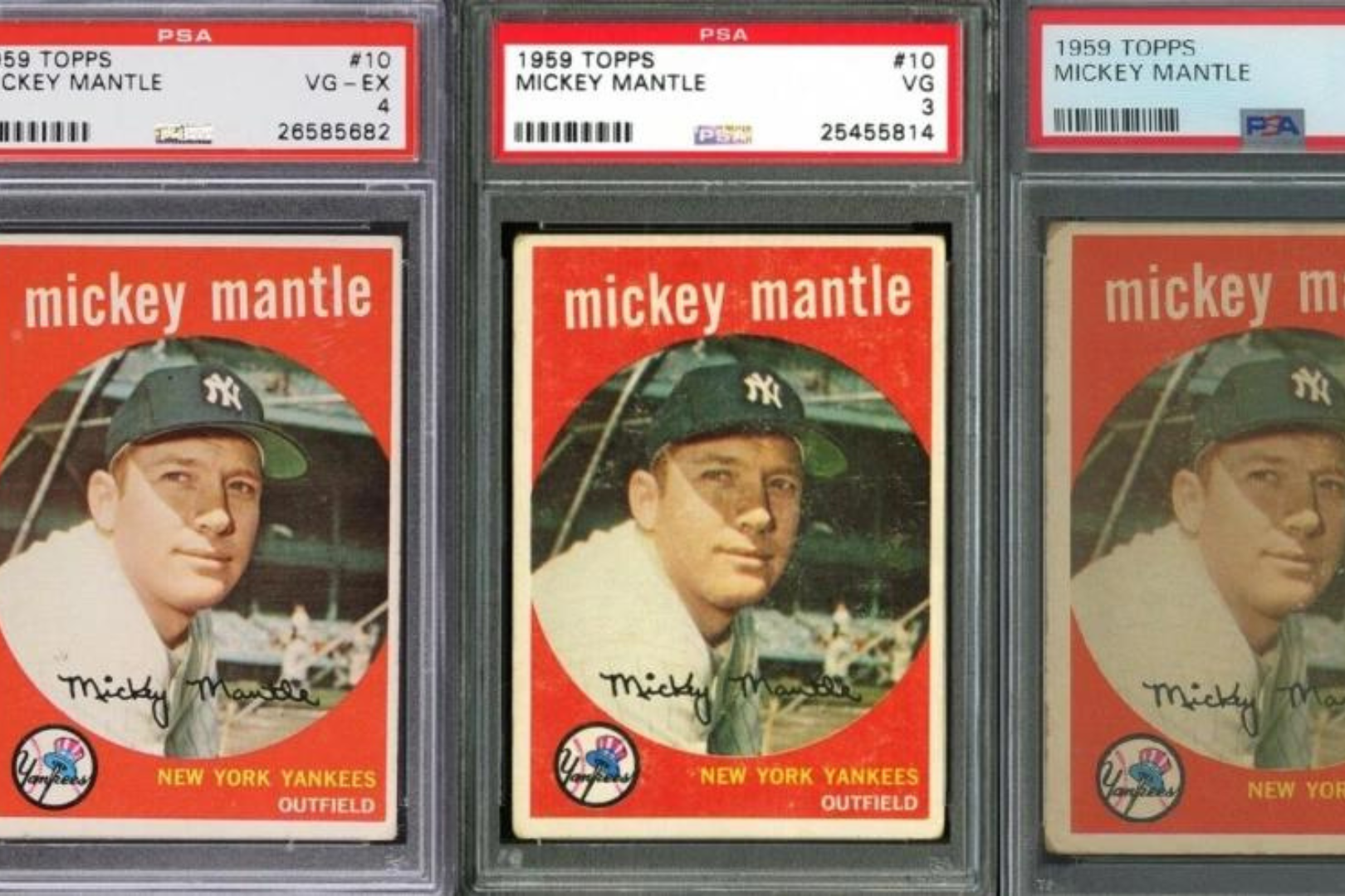 1953 Topps Baseball Mickey Mantle 2nd Year Card #82 PSA Graded 1 Poor  Condition
