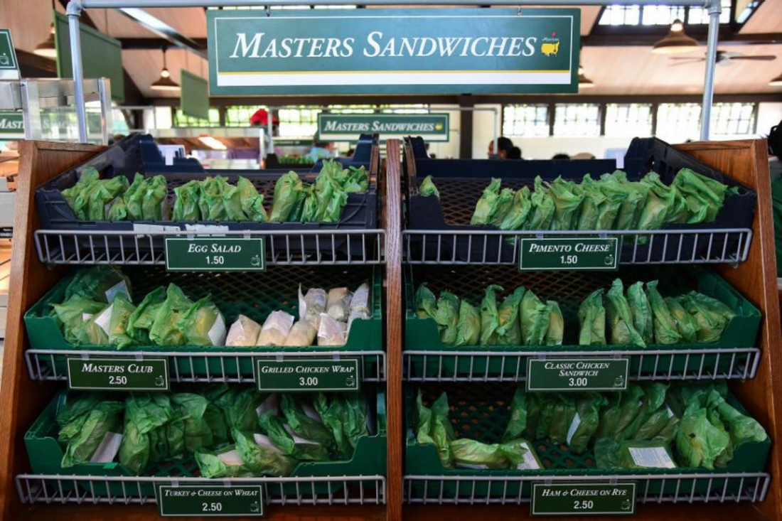 What is the most popular sandwich at the Masters?