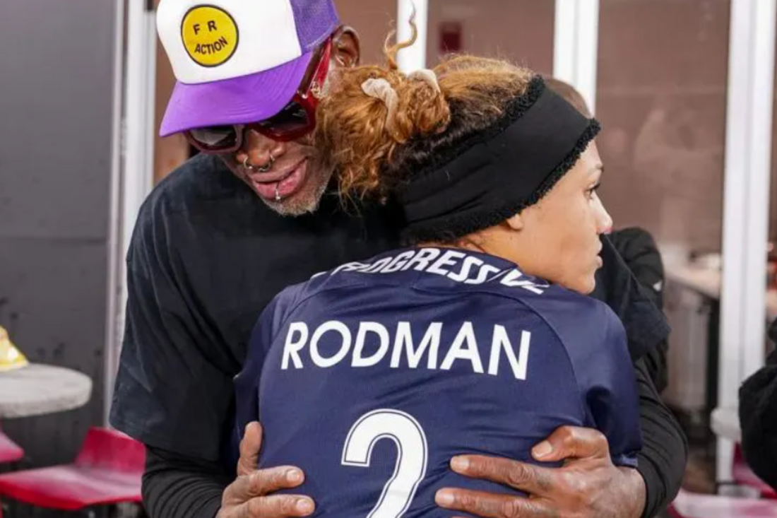 What is the relationship between Trinity and Dennis Rodman?