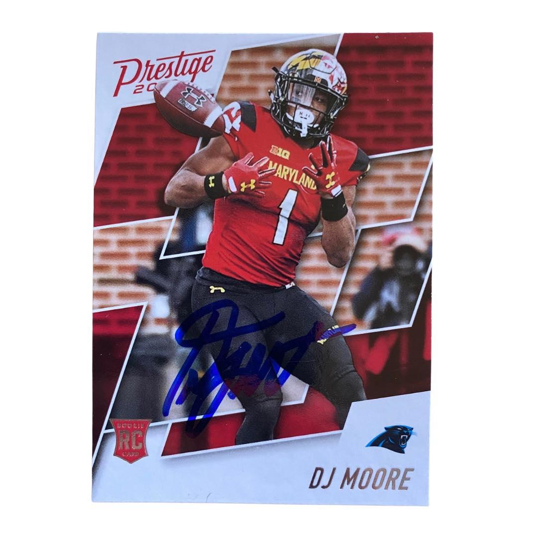 DJ Moore Signed 2018 Prestige Rookie Card Carolina Panthers
