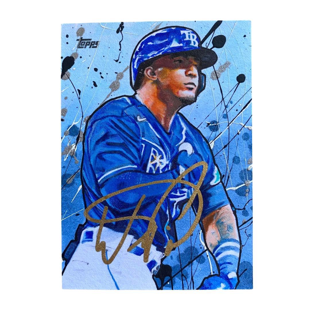 Wander Franco 2022 Signed Topps Series Sketch Card Rookie Beckett COA - Fan Arch