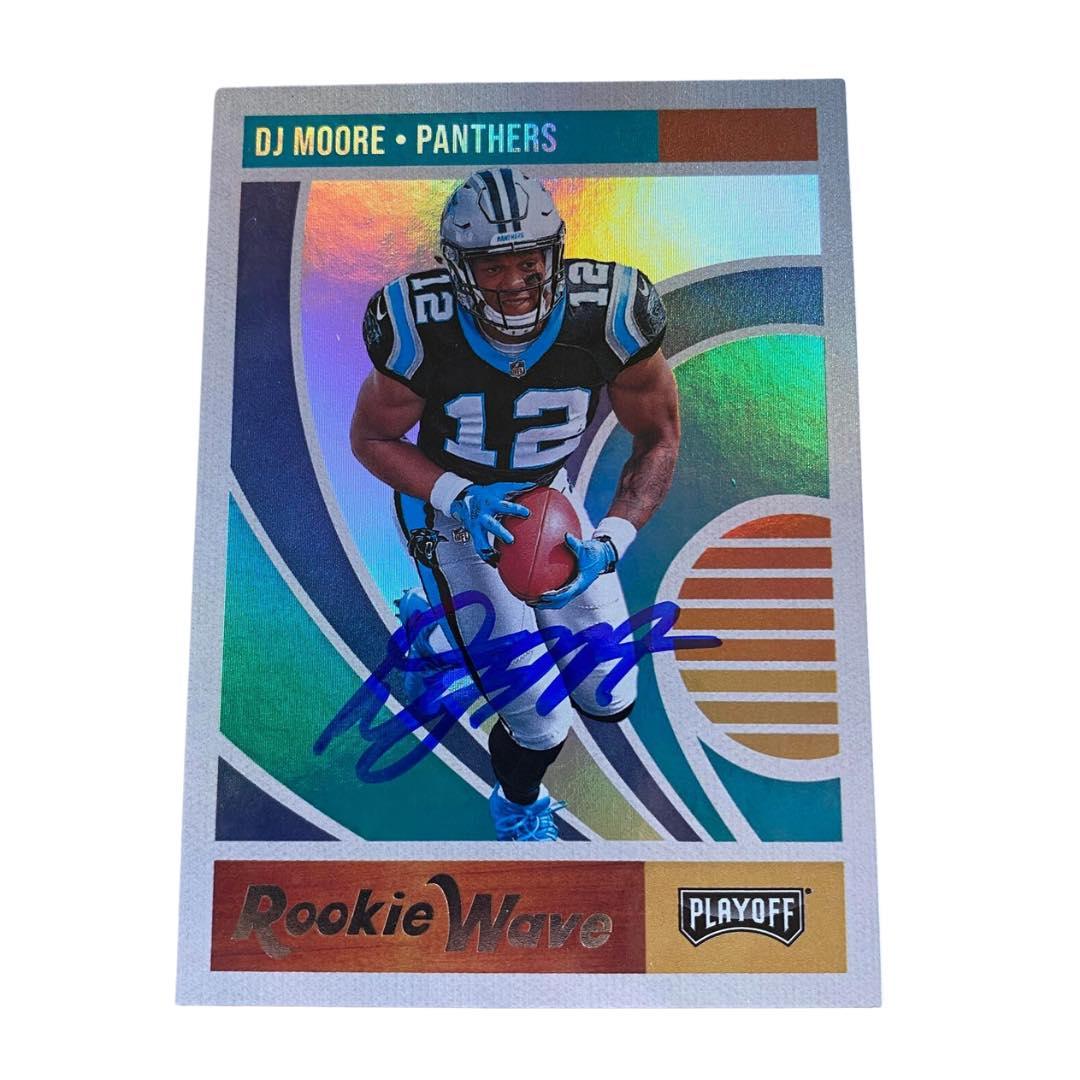 DJ Moore Signed 2018 Panini Playoff Rookie Wave RC AUTO w/ JSA COA - Fan Arch