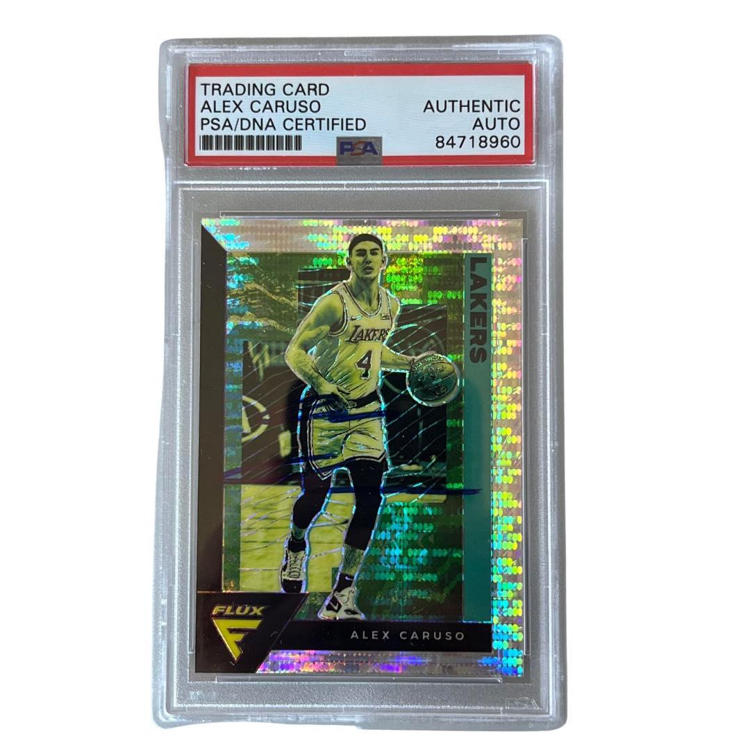 Alex Caruso Signed 2020-21 Panini Flux Pulsar Prizm #83 Lakers AUTO PSA PSA/DNA - Fan Arch