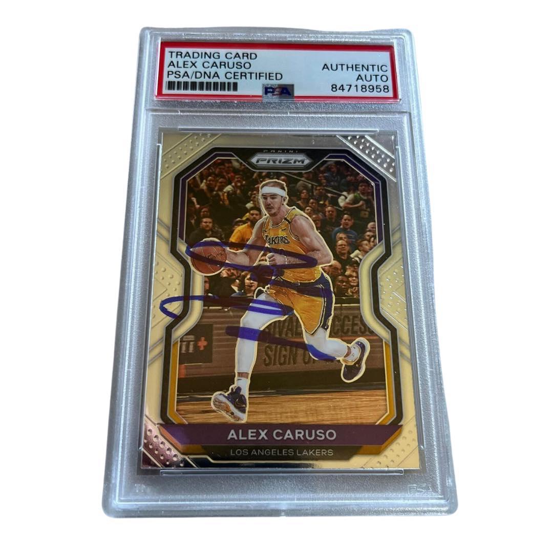 Alex Caruso Signed 2020-21 Panini Prizm #10 Los Angeles Lakers AUTO PSA PSA/DNA - Fan Arch