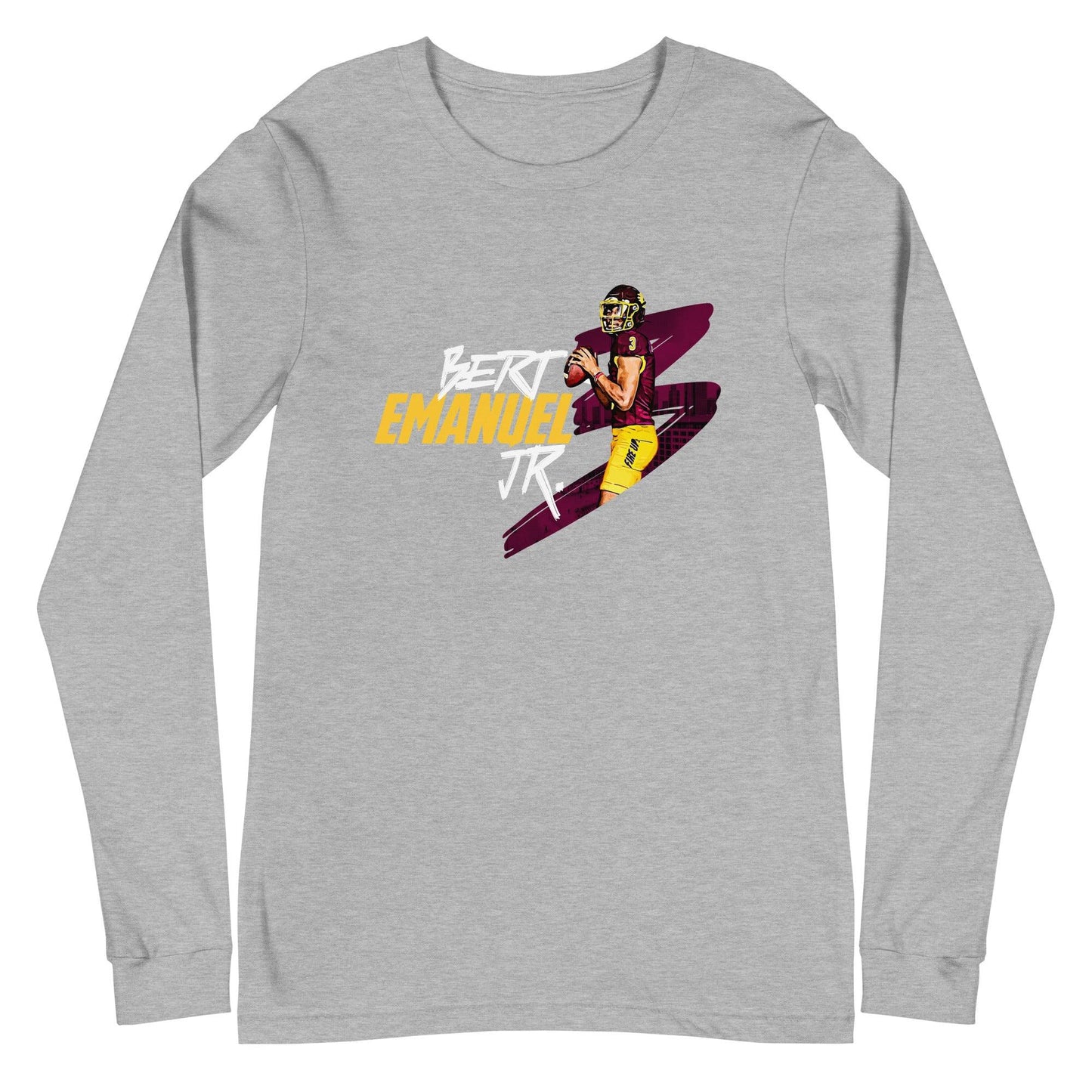 Bert Emanuel Jr. "Gameday" Long Sleeve Tee - Fan Arch