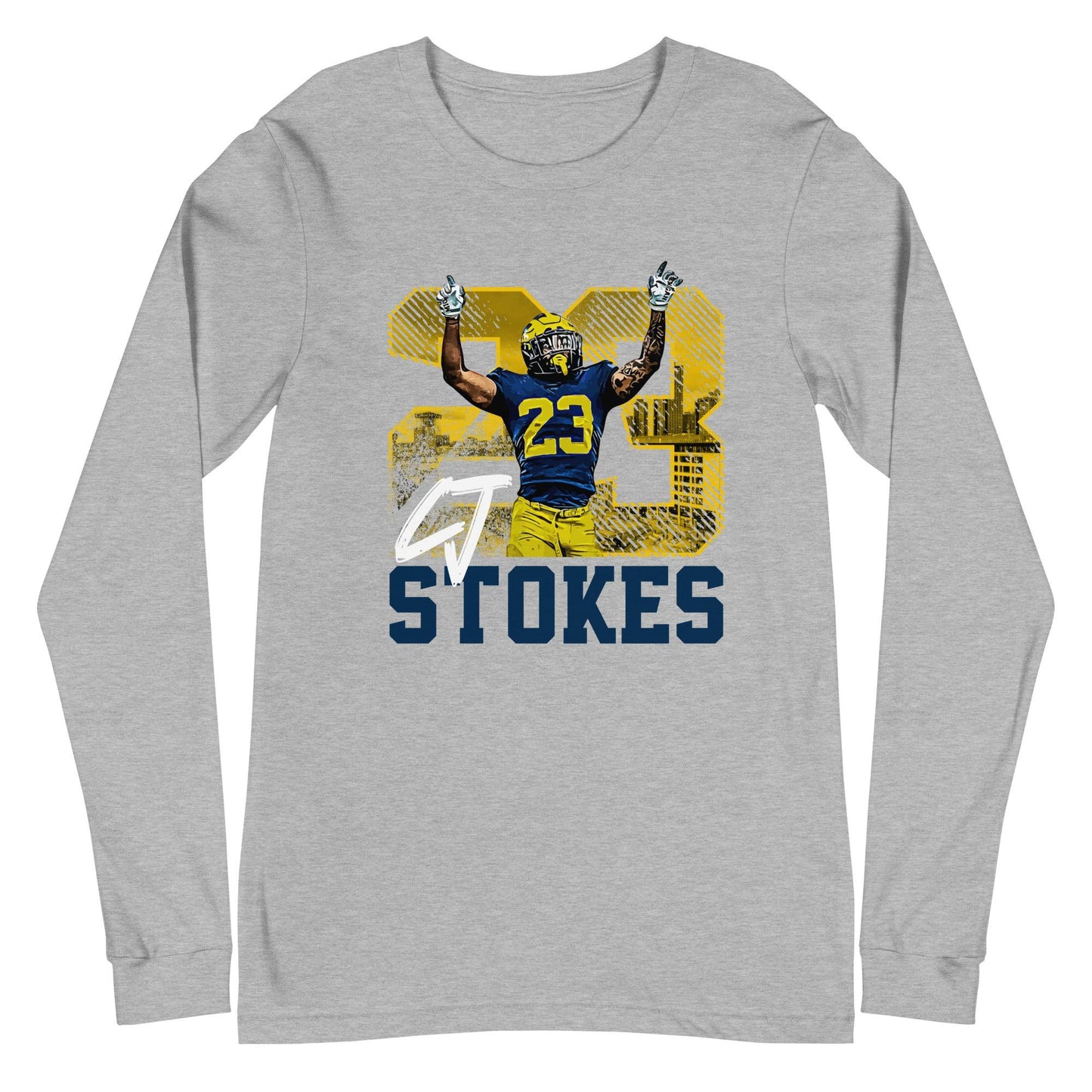 CJ Stokes "Gameday" Long Sleeve Tee - Fan Arch