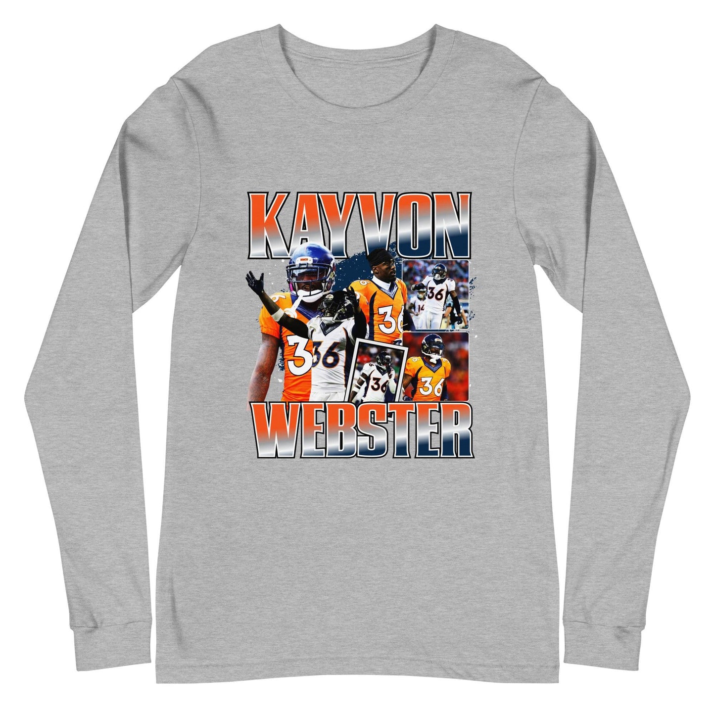 Kayvon Webster "Vintage" Long Sleeve Tee - Fan Arch