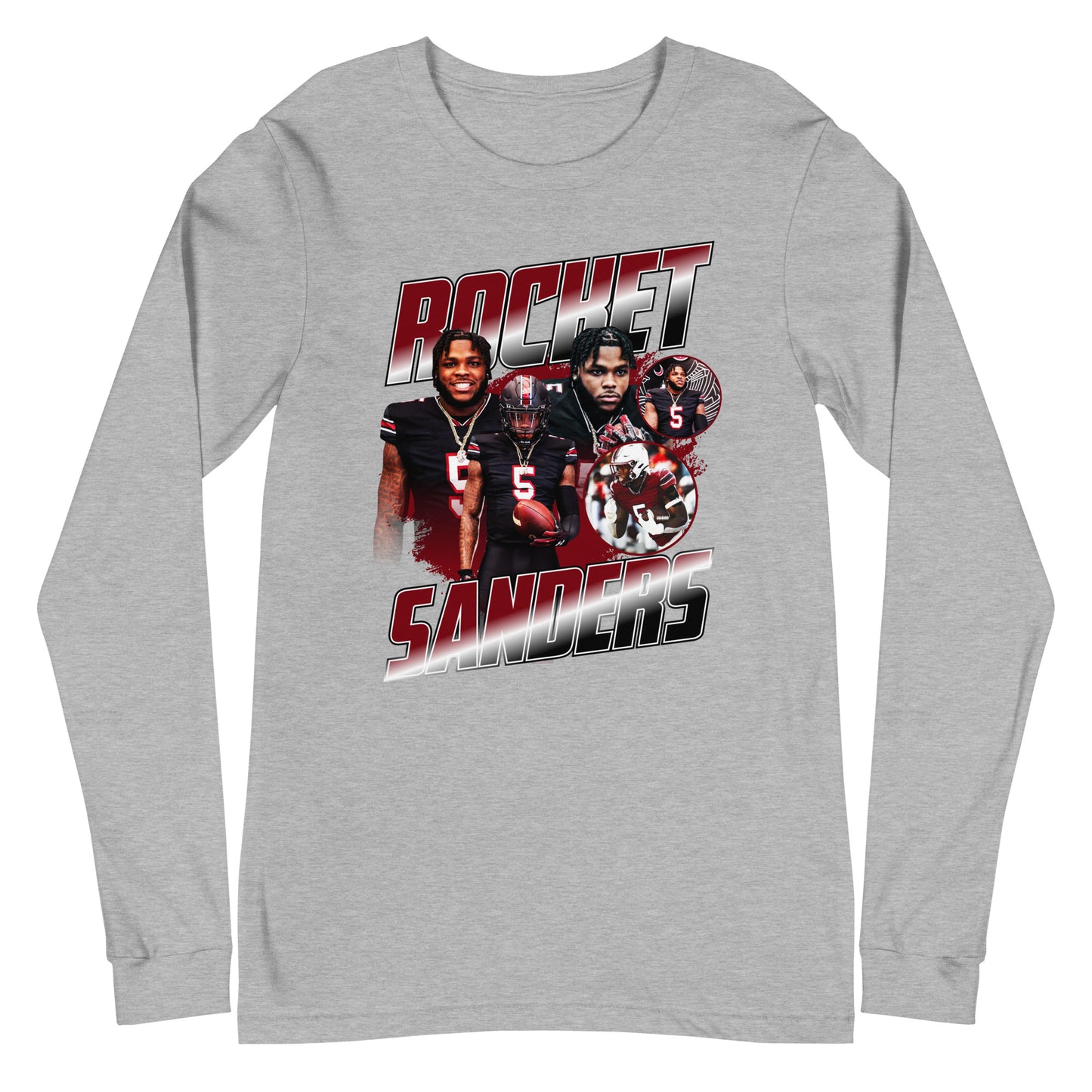 Raheim Sanders "Vintage" Long Sleeve Tee - Fan Arch