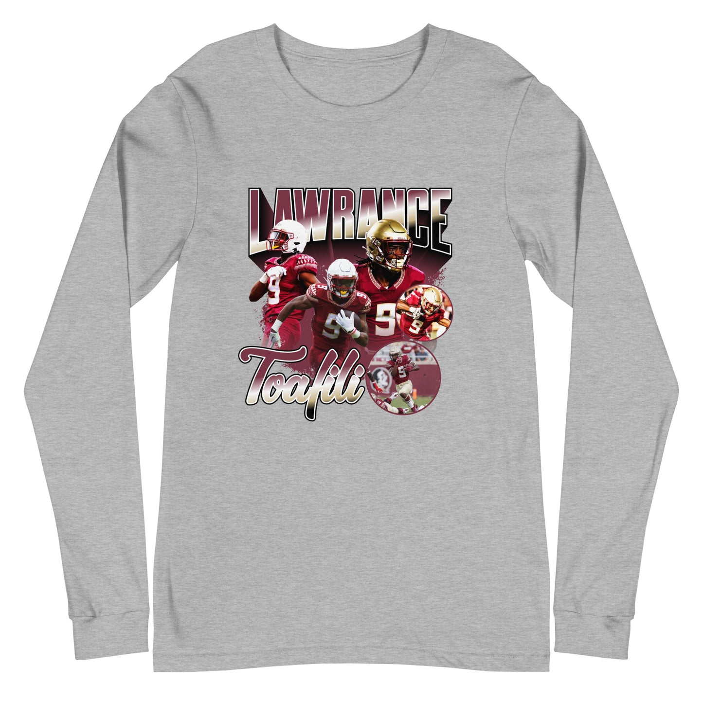 Lawrance Toafili "Vintage" Long Sleeve Tee - Fan Arch