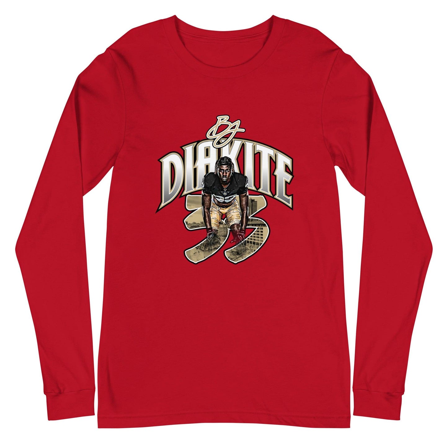 BJ Diakite "Gameday" Long Sleeve Tee - Fan Arch