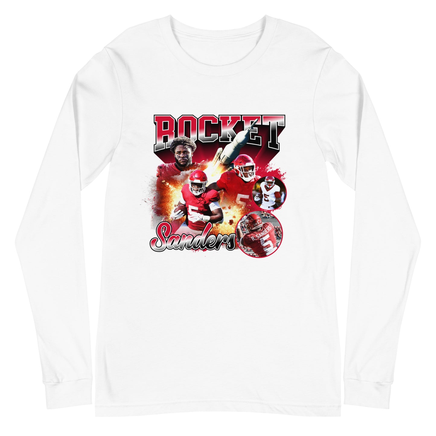 Raheim Sanders "Gameday" Long Sleeve Tee - Fan Arch