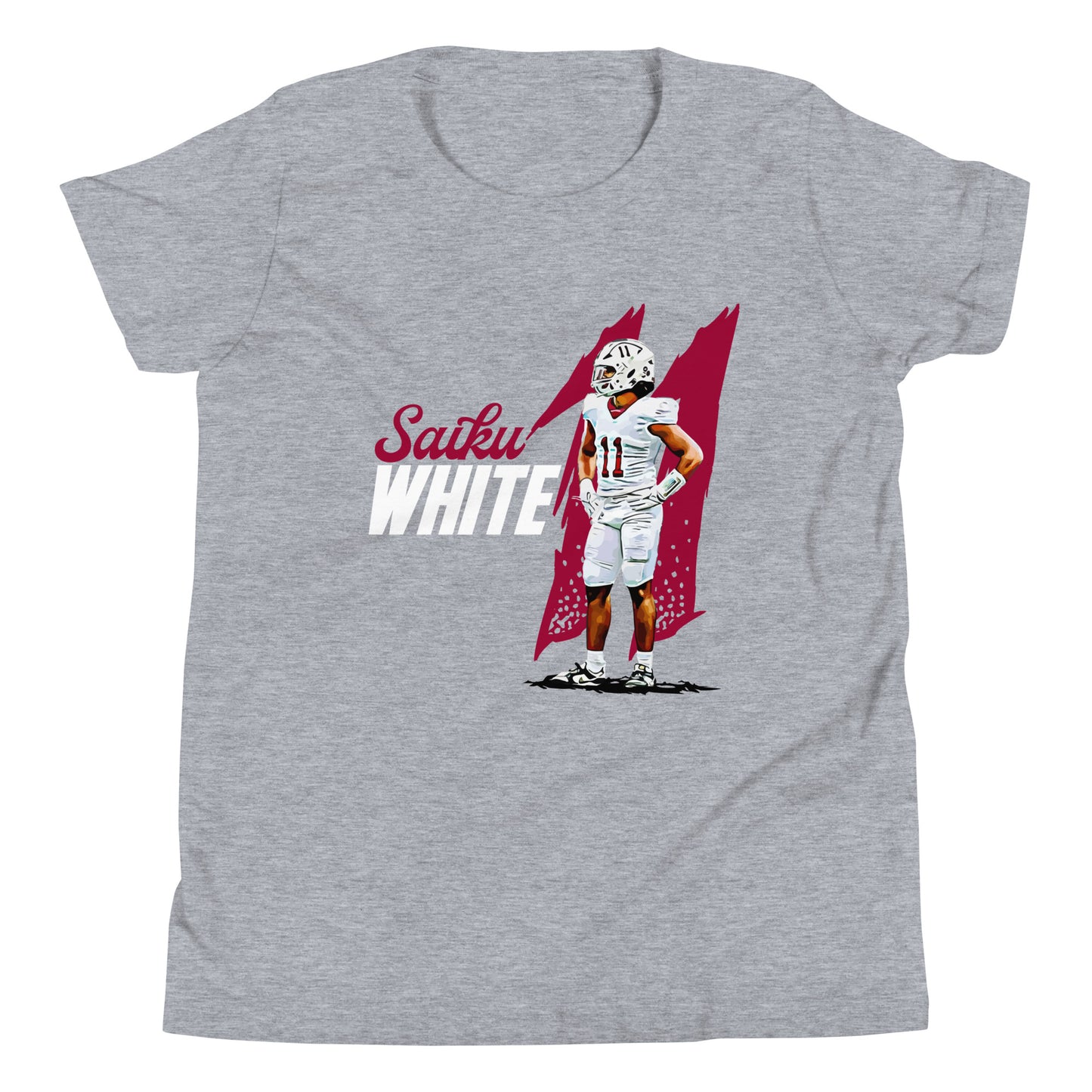 Saiku White "Gameday" Youth T-Shirt - Fan Arch
