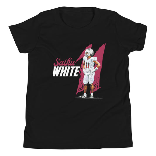 Saiku White "Gameday" Youth T-Shirt - Fan Arch