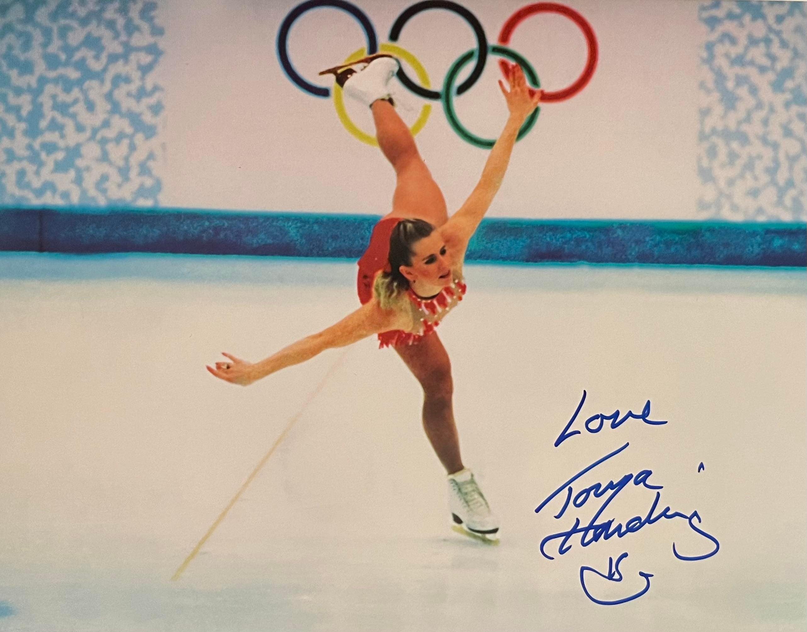 Tonya Harding "Olympic" Signed 8x10 Fan Arch