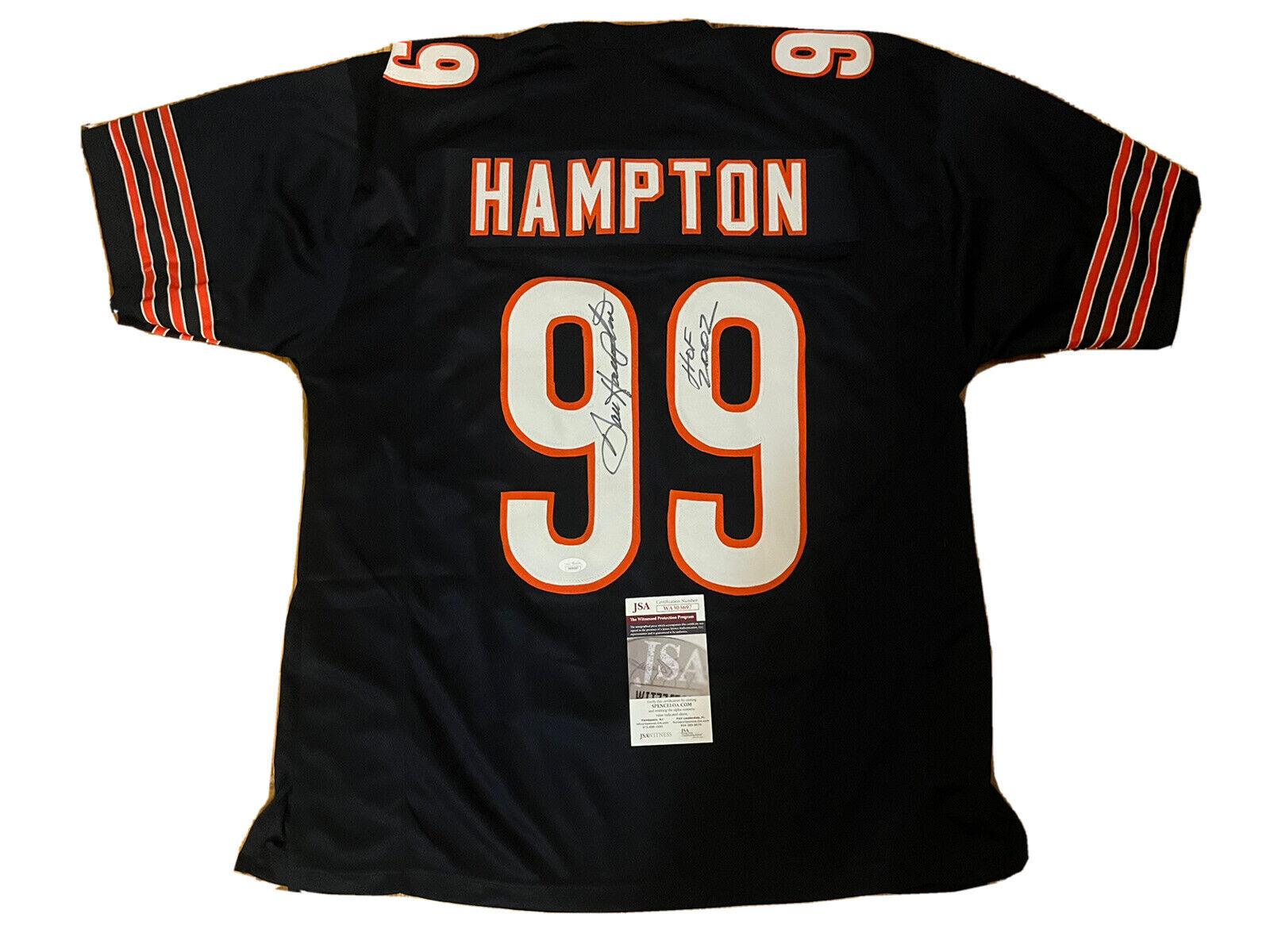 Dan hampton hot sale autographed jersey