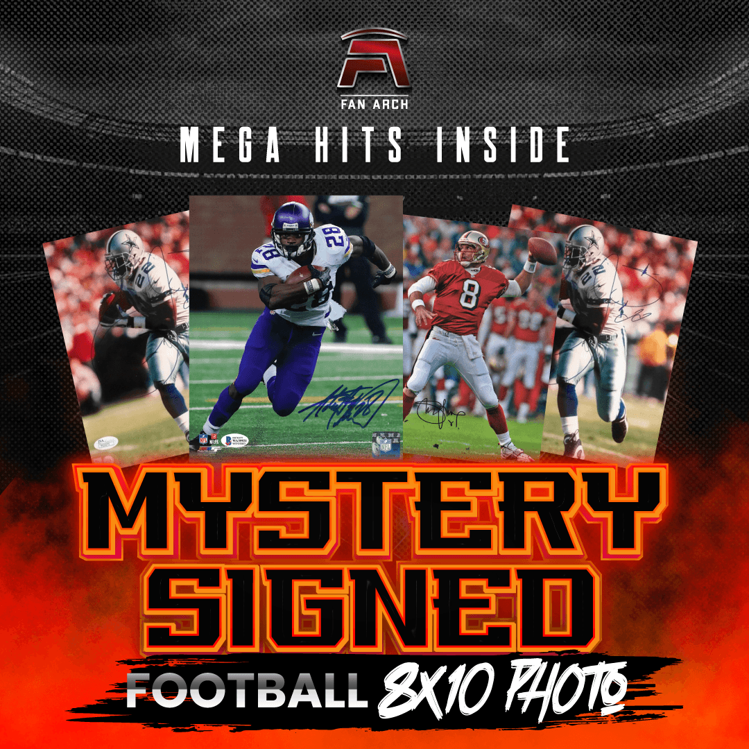 Mystery Signed Football 8x10 Photo