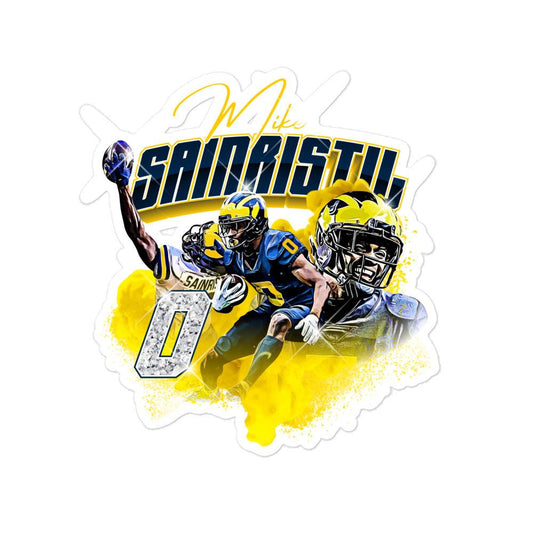 Mike Sainristil "Limited Edition" Sticker - Fan Arch