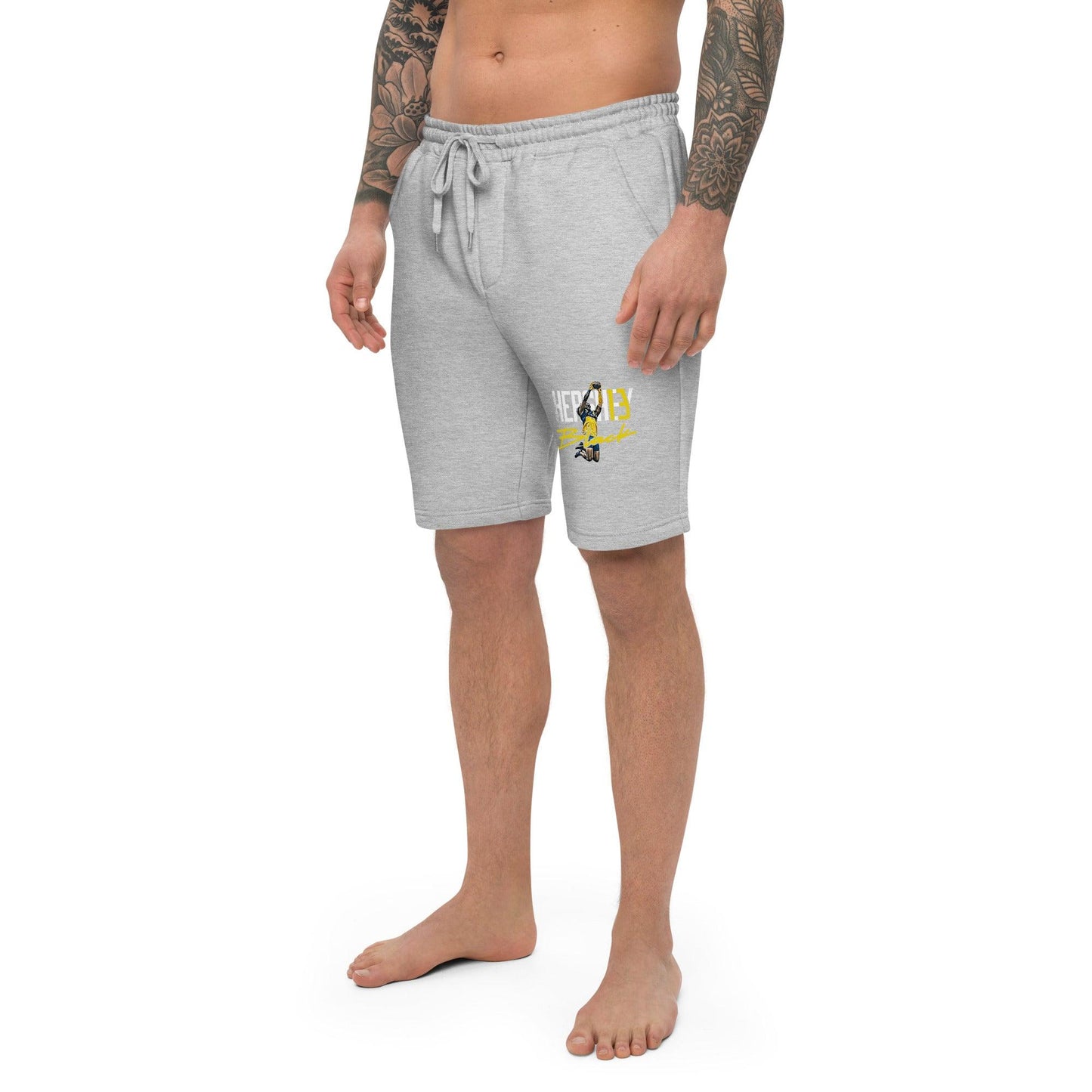Hershey Black "Essentials" Men's fleece shorts - Fan Arch