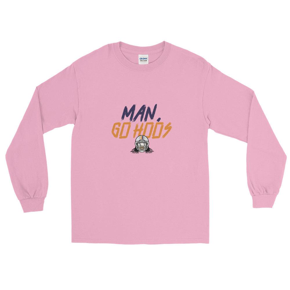 Bryce Perkins "Man, Go Hoos" Long Sleeve Shirt - Fan Arch