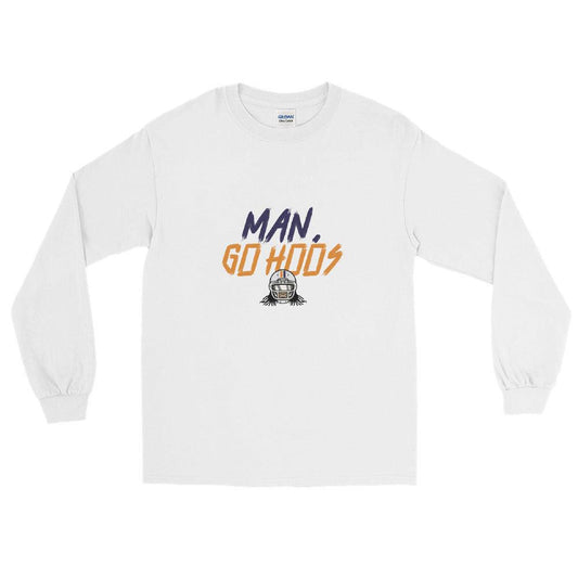 Bryce Perkins "Man, Go Hoos" Long Sleeve Shirt - Fan Arch
