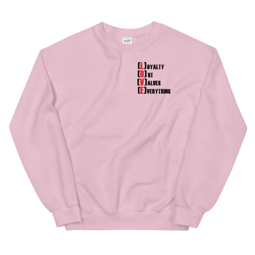Casey Prather "LOVE" Sweatshirt - Fan Arch
