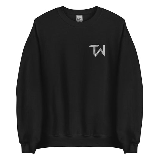 Tre White "TW" Sweatshirt - Fan Arch