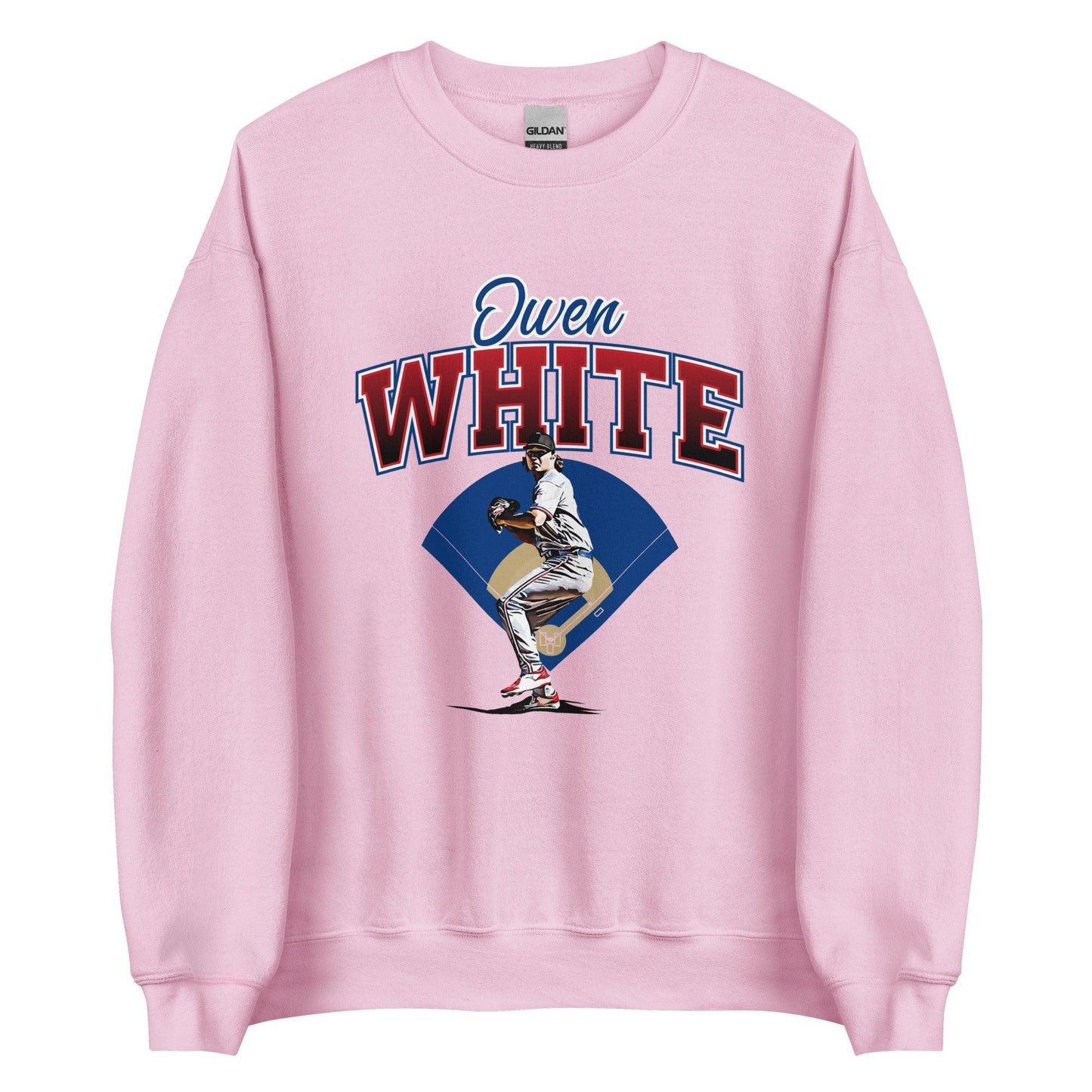 Owen White “Essential” Sweatshirt - Fan Arch