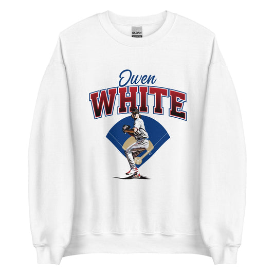 Owen White “Essential” Sweatshirt - Fan Arch