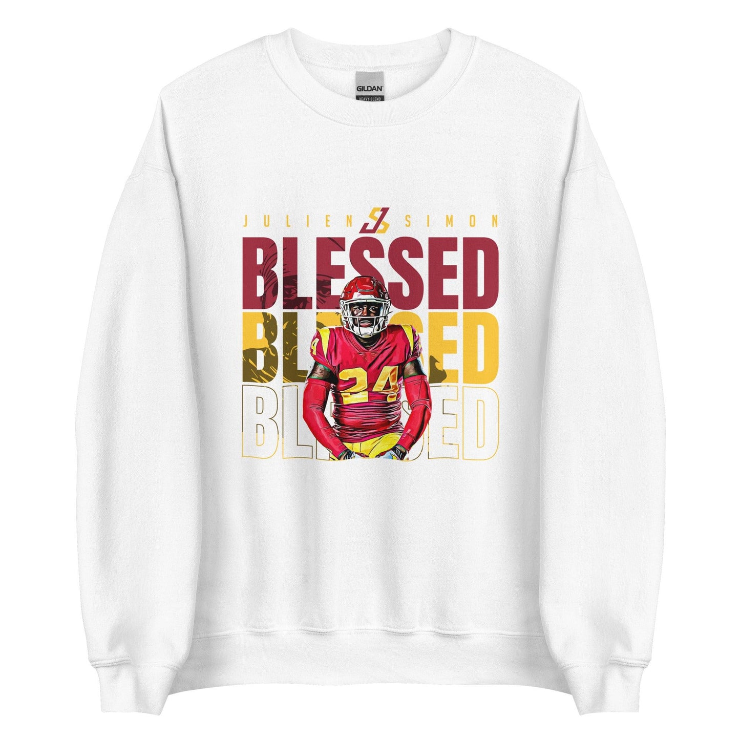 Julien Simon "Blessed" Sweatshirt - Fan Arch