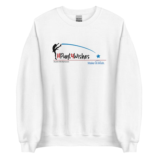 Austin McNamara "#Punt4Wishes" Sweatshirt - Fan Arch