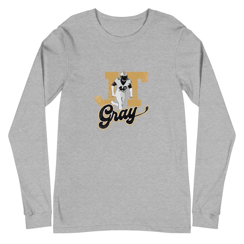JT Gray "Throwback" Long Sleeve Tee - Fan Arch