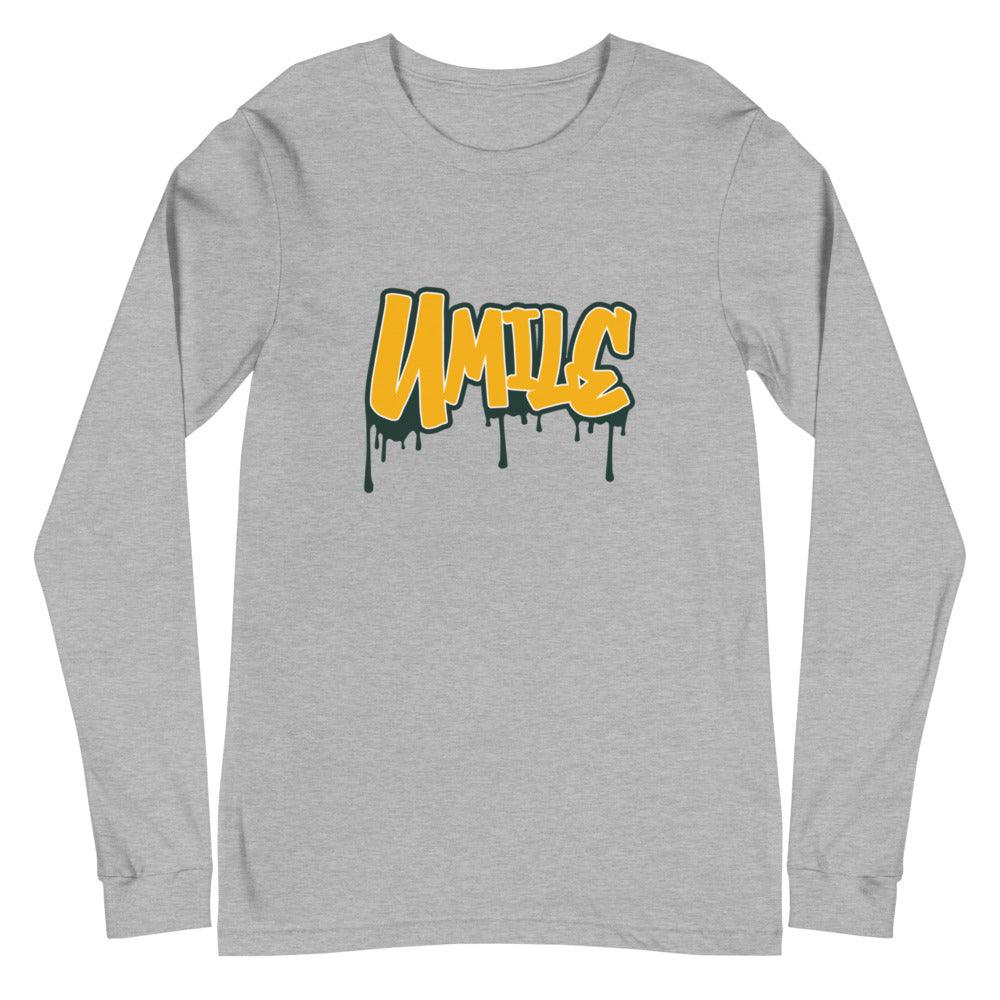 Tedarrell Slaton Jr. “UMILE” Long Sleeve Tee - Fan Arch