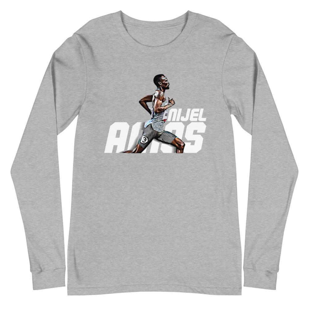 Nijel Amos "Distance" Long Sleeve Tee - Fan Arch