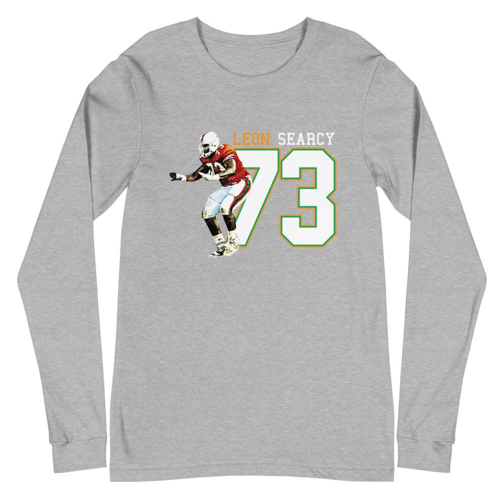 Leon Searcy "Throwback" Long Sleeve Tee - Fan Arch