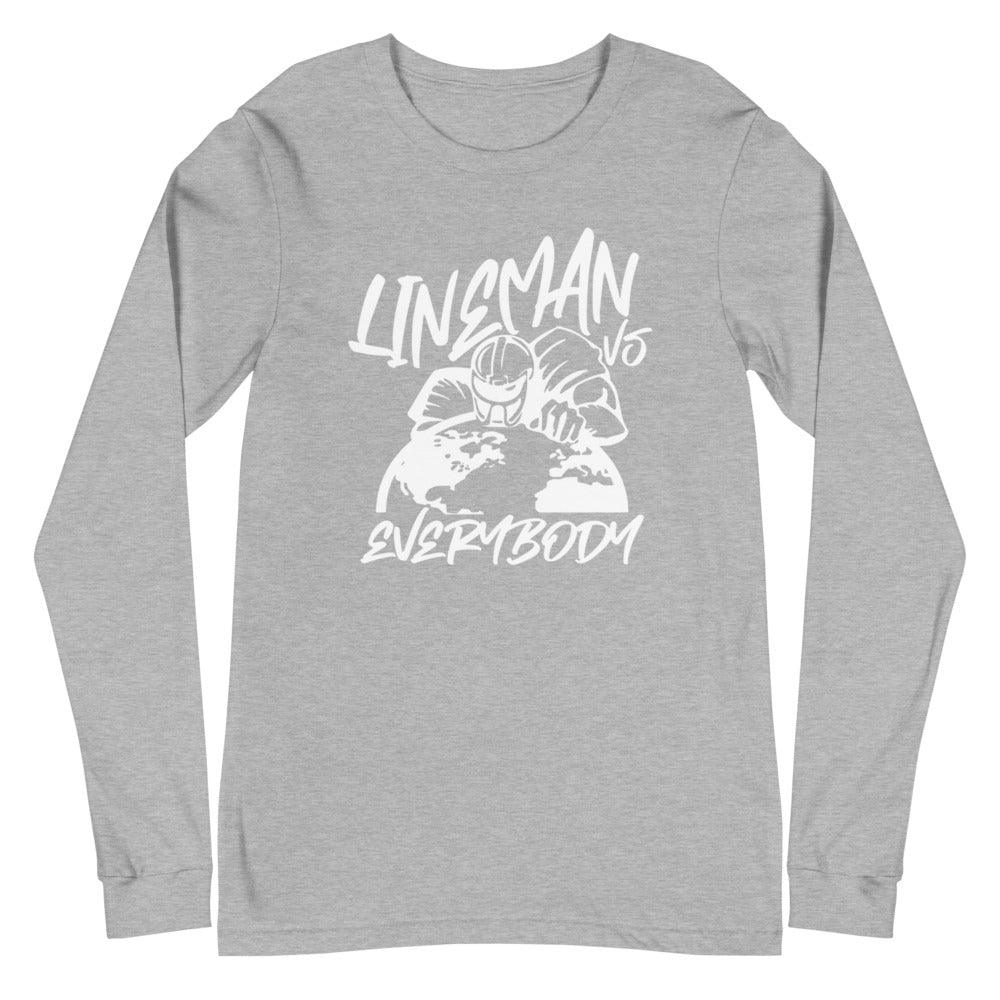 Leon Searcy "Lineman Vs. Everybody" Long Sleeve Tee - Fan Arch
