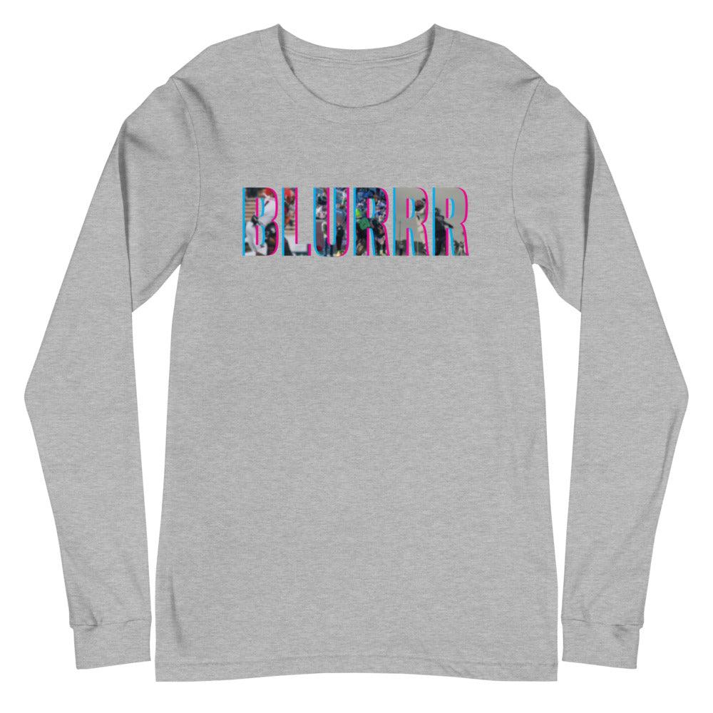 Yulkeith Brown "Blurrr" Long Sleeve Tee - Fan Arch