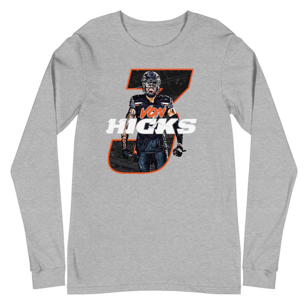 Von Hicks "Big 3" Long Sleeve Tee - Fan Arch
