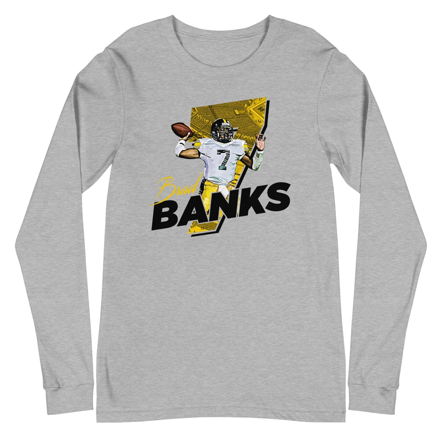 Brad Banks "Throwback" Long Sleeve Tee - Fan Arch