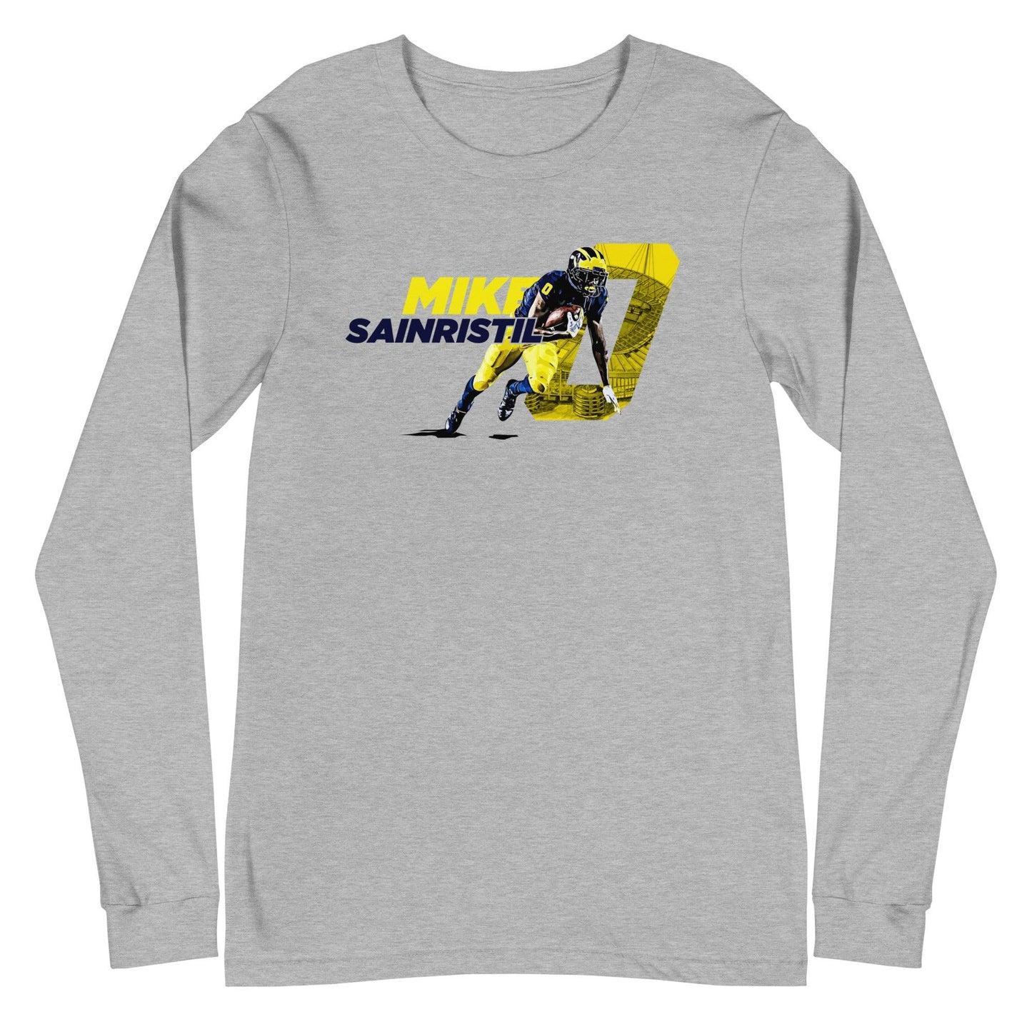 Mike Sainristil "Gameday" Long Sleeve Tee - Fan Arch