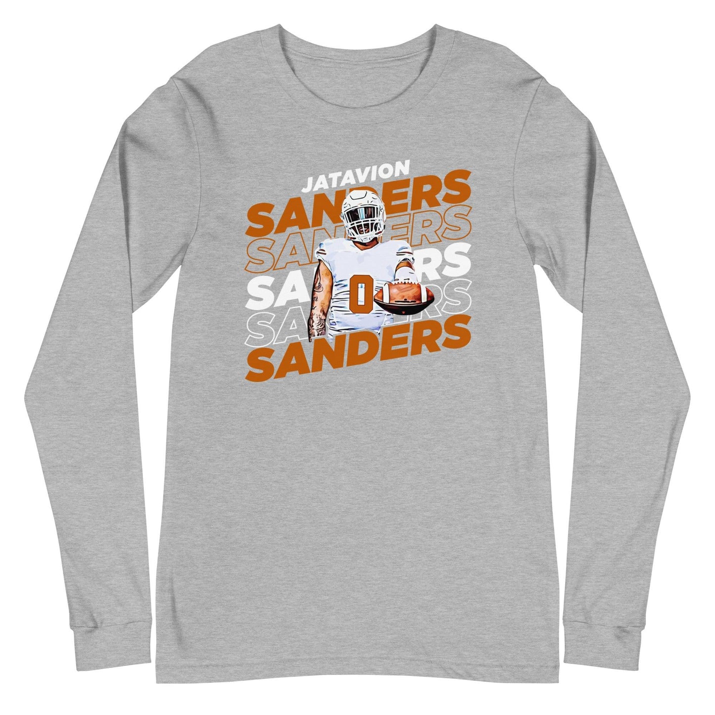 Jatavion Sanders "Repeat" Long Sleeve Tee - Fan Arch