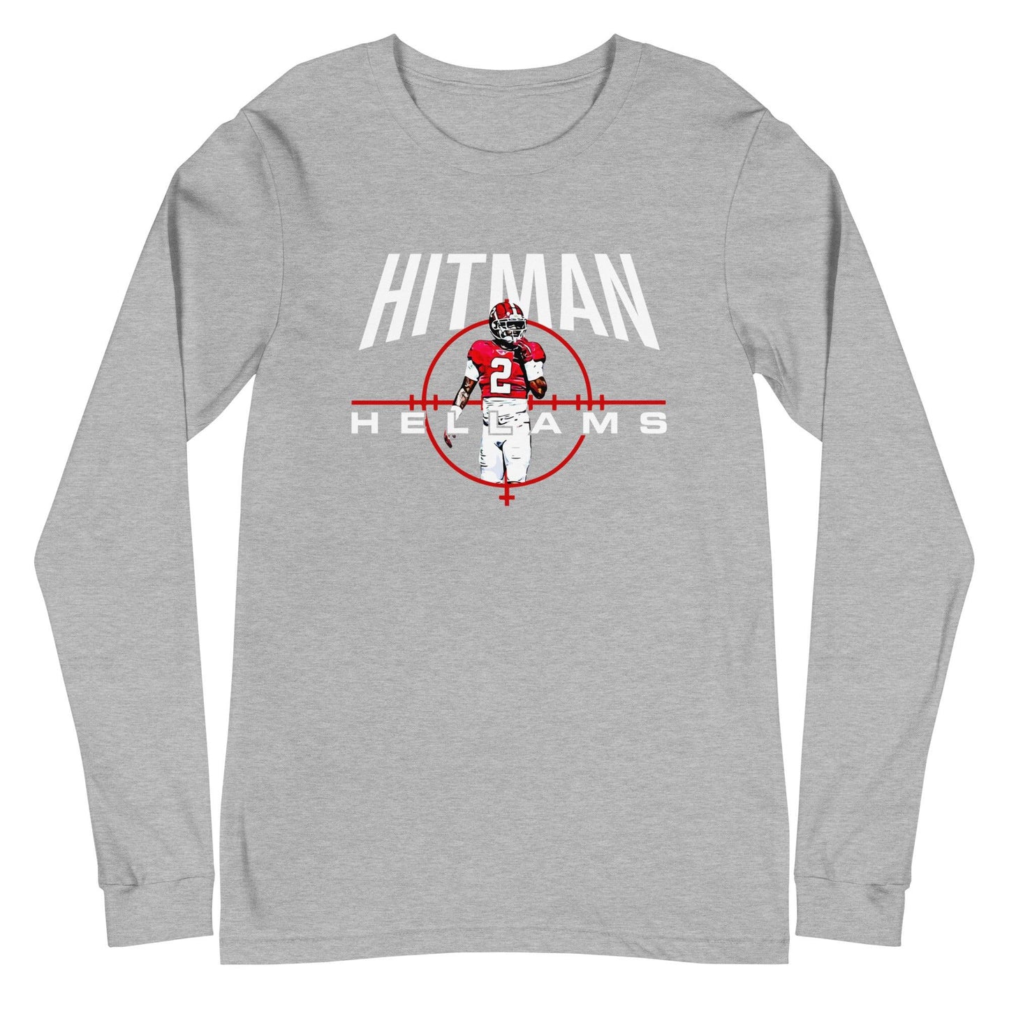 DeMarcco Hellams "Hitman" Long Sleeve Tee - Fan Arch