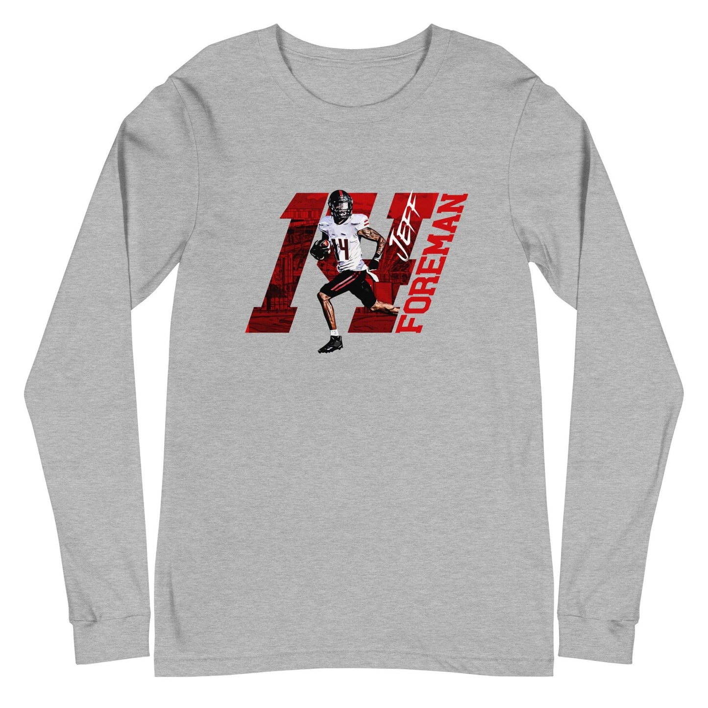 Jeff Foreman "14" Long Sleeve Tee - Fan Arch