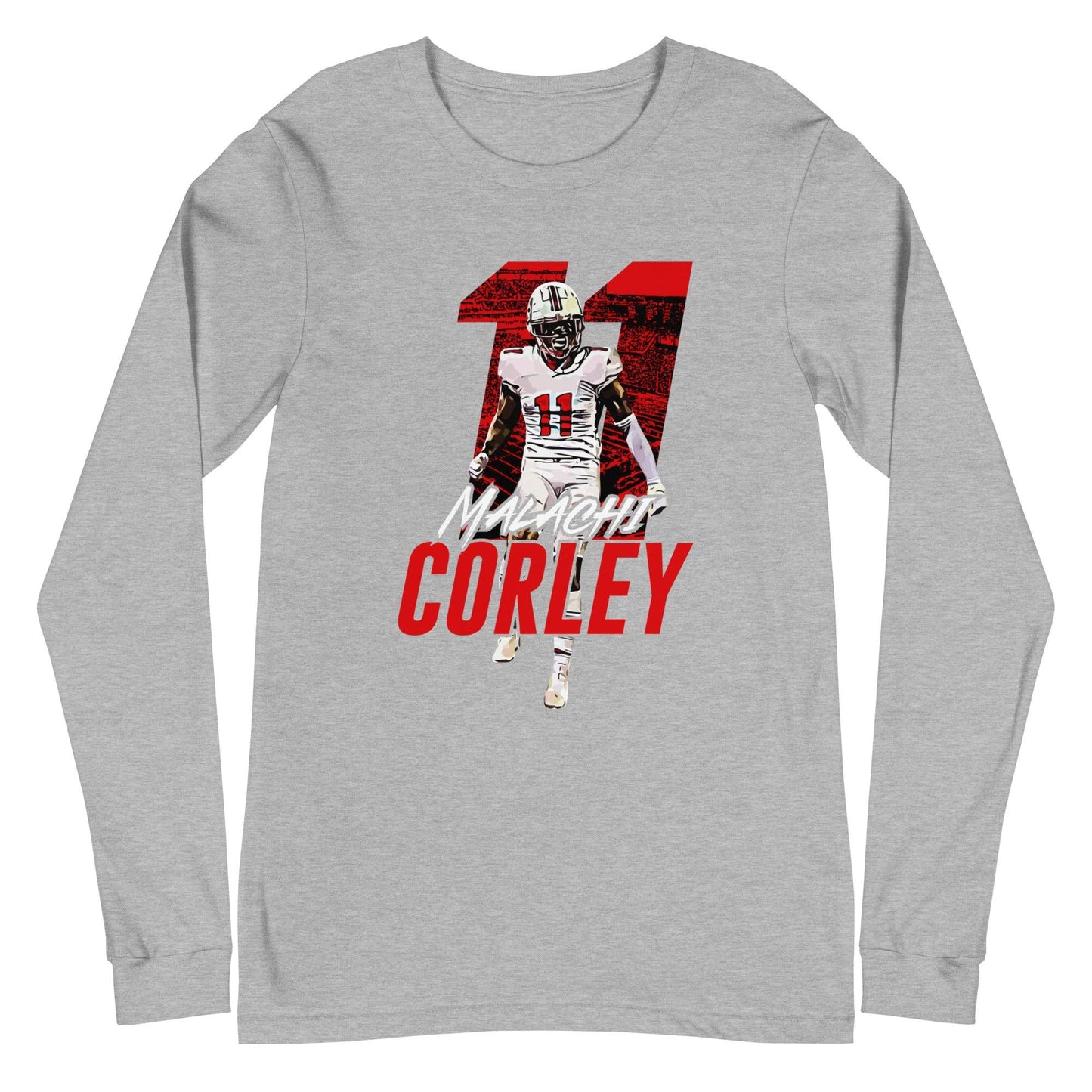 Malachi Corley “Essential” Long Sleeve Tee - Fan Arch