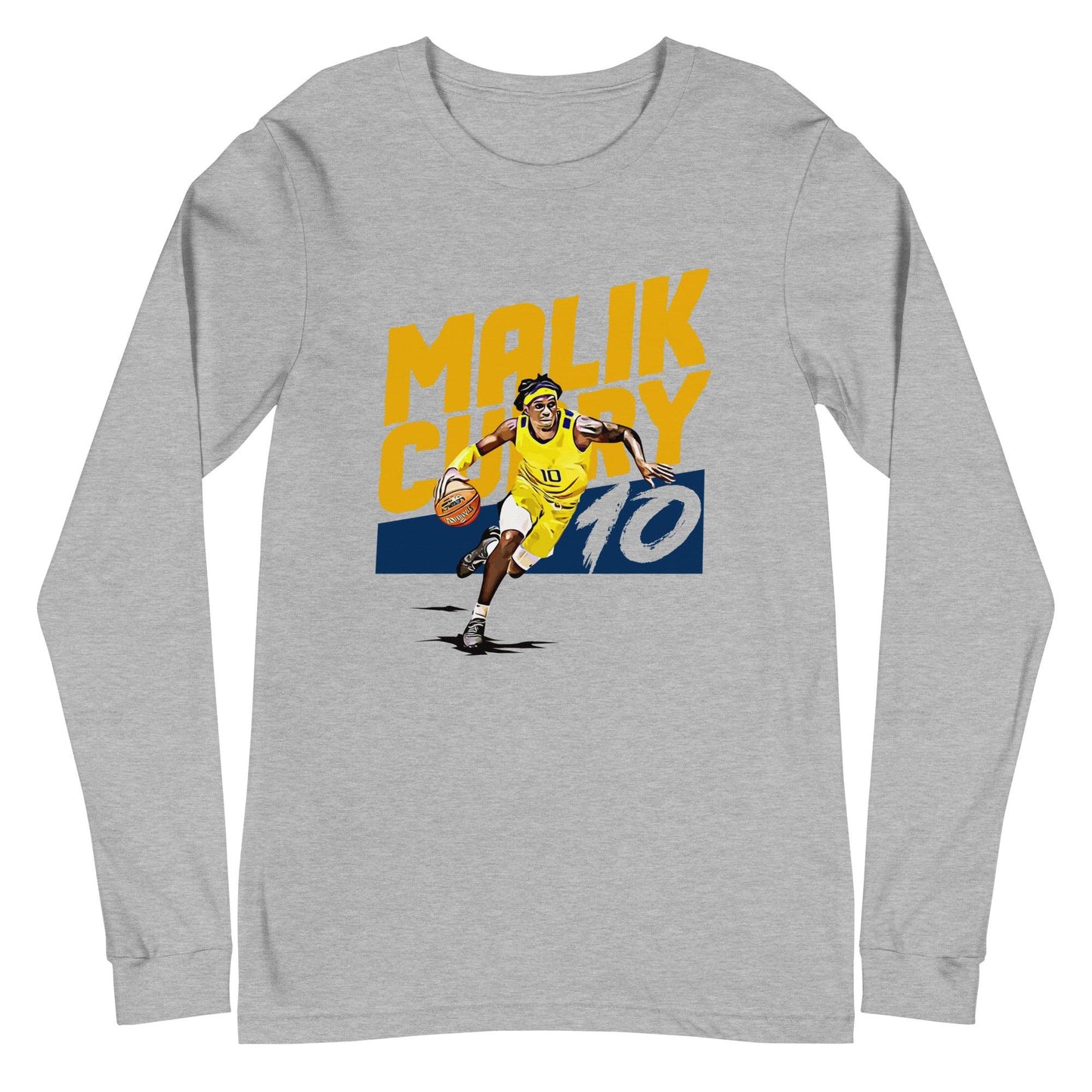 Malik Curry “Essential” Long Sleeve Tee - Fan Arch