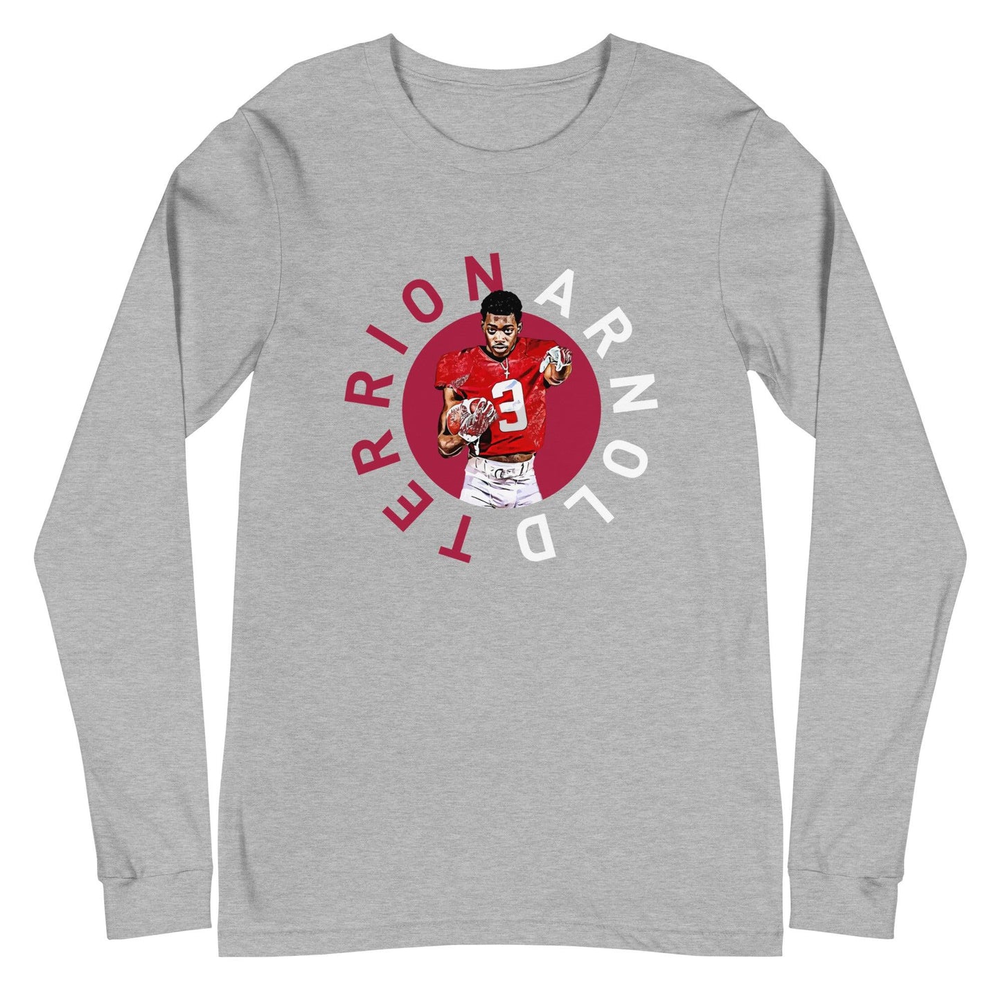 Terrion Arnold "Gametime" Long Sleeve Tee - Fan Arch