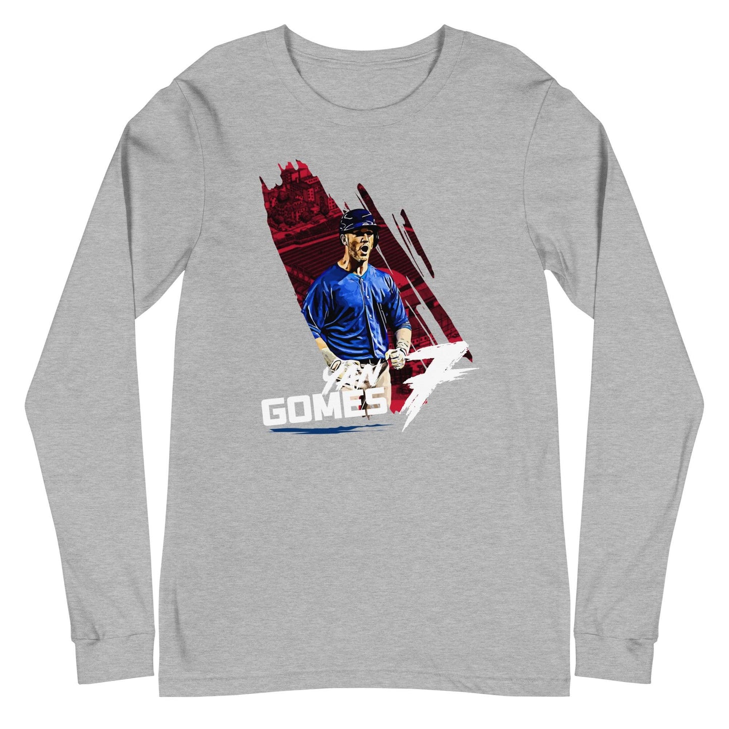 Yan Gomes "Gametime" Long Sleeve Tee - Fan Arch