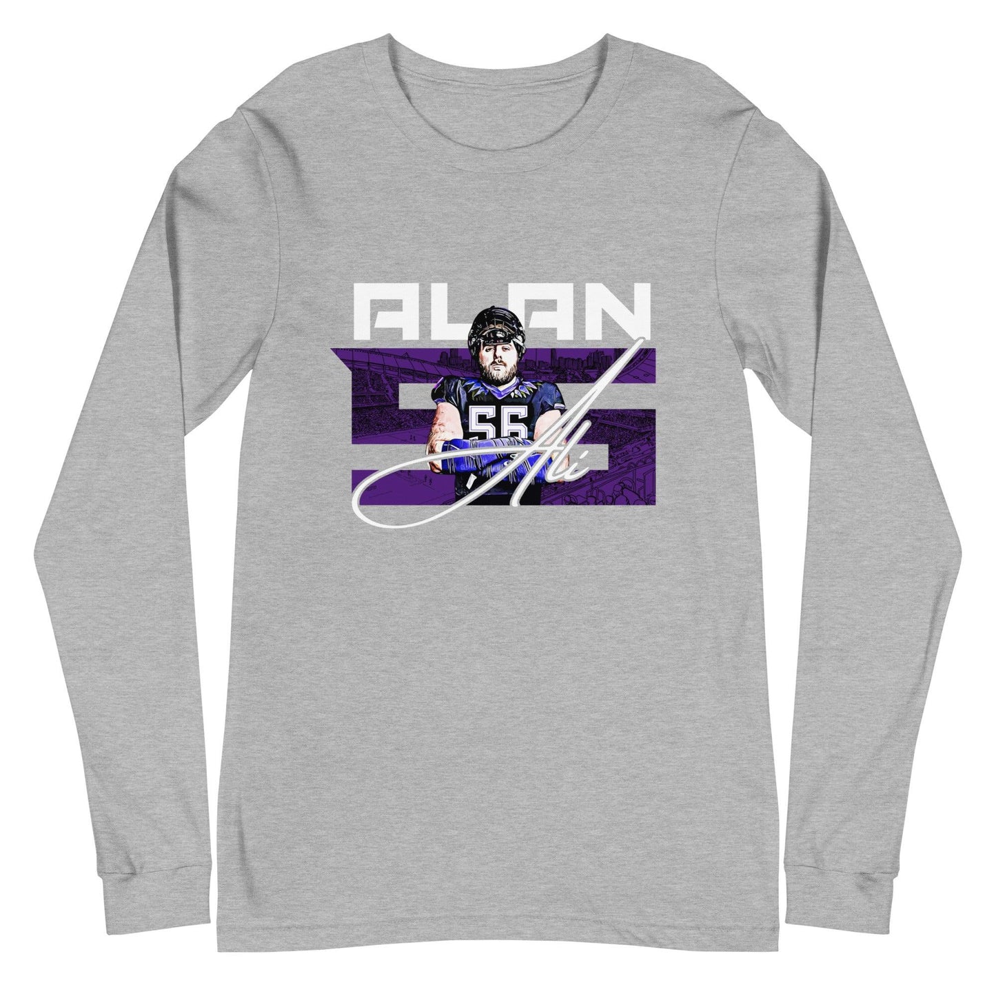 Alan Ali "56" Long Sleeve Tee - Fan Arch