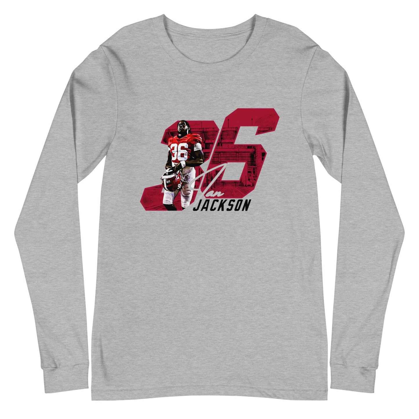 Ian Jackson "Gameday" Long Sleeve Tee - Fan Arch