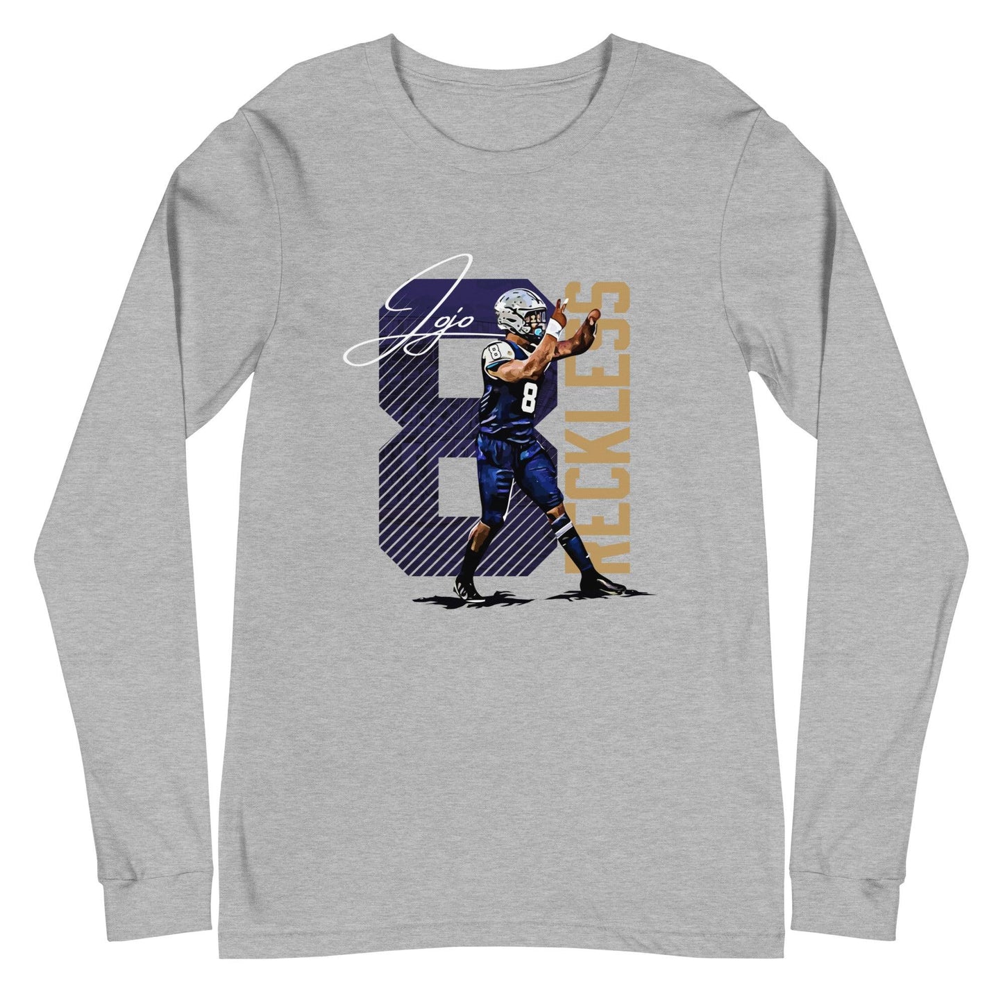 Josiah Silver “Essential” Long Sleeve Tee - Fan Arch